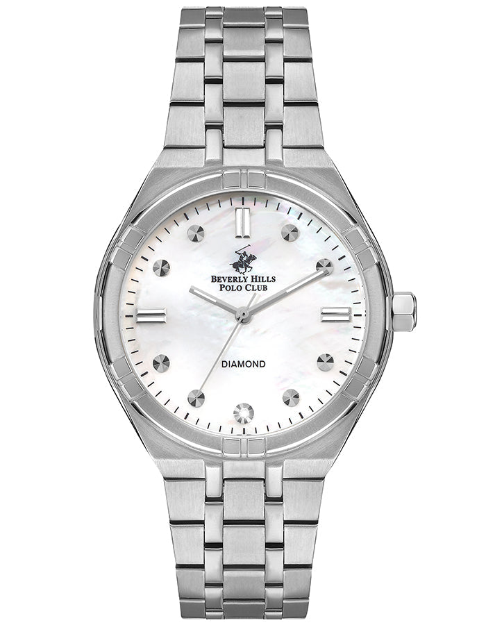 BEVERLY HILLS POLO CLUB Women's Analog White Mop Dial Watch - Premium from shopiqat - Just $38.00! Shop now at shopiqat